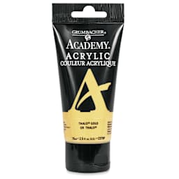 Grumbacher Academy Acrylic - Thalo Gold, 75 ml tube