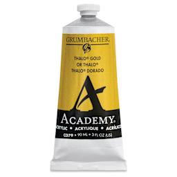 Grumbacher Academy Acrylic - Thalo Gold, 90 ml tube
