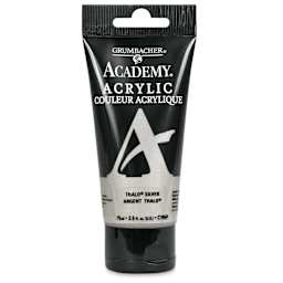 Grumbacher Academy Acrylic - Thalo Silver, 75 ml tube