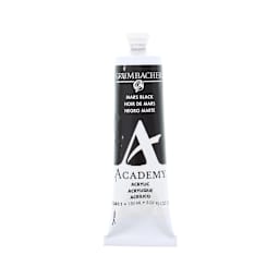 Grumbacher Academy Acrylic - Mars Black, 150 ml tube