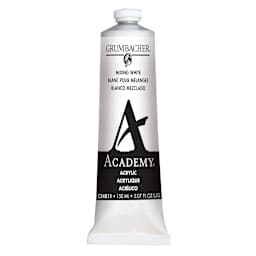 Grumbacher Academy Acrylic - Mixing White, 150 ml tube