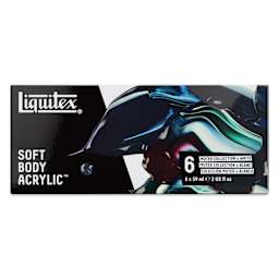 Liquitex Professional Soft Body Acrylics - Set of 6, Muted Colors, 59 ml, front of packaging