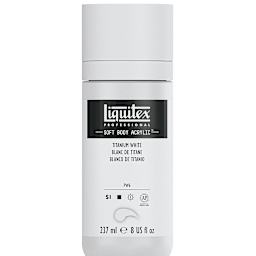 Liquitex Soft Body Artist Acrylics - Titanium White, 237 ml Bottle