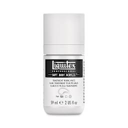 Liquitex Soft Body Artist Acrylics - Transparent Mixing White, 59 ml bottle