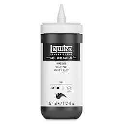Liquitex Soft Body Acryics - Mars Black 8oz Bottle