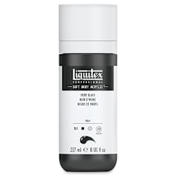Liquitex Soft Body Artist Acrylics - Ivory Black, 237 ml