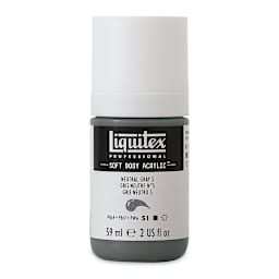 Liquitex Soft Body Artist Acrylics - Neutral Gray 5, 59 ml bottle