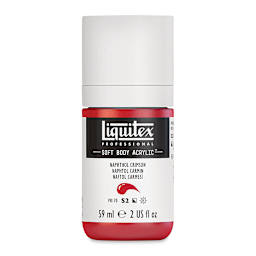 Liquitex Soft Body Artist Acrylics - Naphthol Crimson, 59 ml bottle