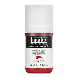 Liquitex Soft Body Artist Acrylics - Quinacridone Crimson, 59 ml bottle