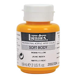 Professional Soft Body Acrylic Colors Indian Yellow