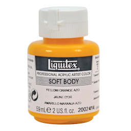 Professional Soft Body Acrylic Colors Yellow Orange Azo