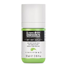 Liquitex Soft Body Artist Acrylics - Brilliant Yellow Green, 59 ml bottle