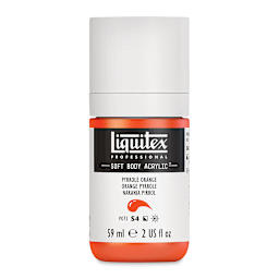 Liquitex Soft Body Artist Acrylics - Pyrrole Orange, 59 ml bottle