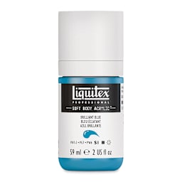 Liquitex Soft Body Artist Acrylics - Brilliant Blue, 59 ml bottle