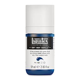 Liquitex Soft Body Artist Acrylics - Phthalo Blue (Green Shade), 59 ml bottle