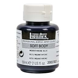 Professional Soft Body Acrylic Colors Indanthrene Blue