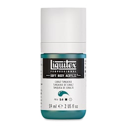 Liquitex Soft Body Artist Acrylics - Cobalt Turquoise, 59 ml bottle
