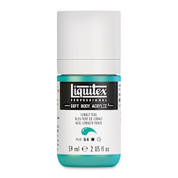 Liquitex Soft Body Artist Acrylics - Cobalt Teal, 59 ml bottle