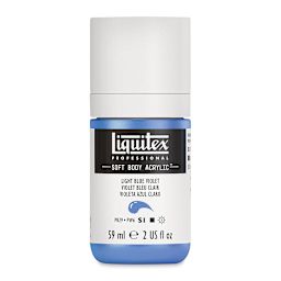 Liquitex Soft Body Artist Acrylics - Light Blue Violet, 59 ml bottle