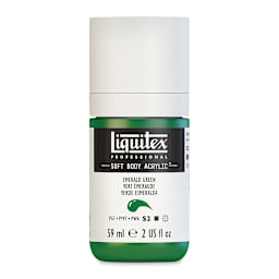 Liquitex Soft Body Artist Acrylics - Emerald Green, 59 ml bottle