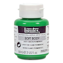 Liquitex Soft Body Artist Acrylics - Light Green Permanent, 59 ml bottle