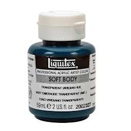 Professional Soft Body Acrylic Colors Transparent Viridian Hue