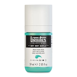 Liquitex Soft Body Artist Acrylics - Bright Aqua Green, 59 ml bottle