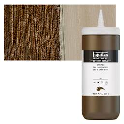 Liquitex Soft Body Artist Acrylic - Raw Umber, 946 ml and swatch
