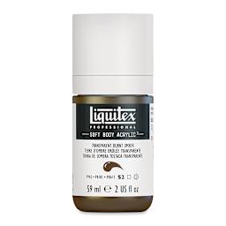 Liquitex Soft Body Artist Acrylics - Transparent Burnt Umber, 59 ml bottle
