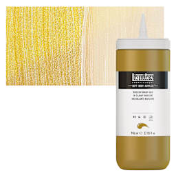 Liquitex Soft Body Artist Acrylic - Iridescent Bright Gold, 946 ml and swatch