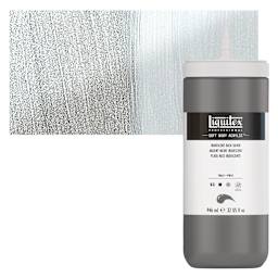 Liquitex Soft Body Artist Acrylic - Iridescent Rich Silver, 946 ml and swatch
