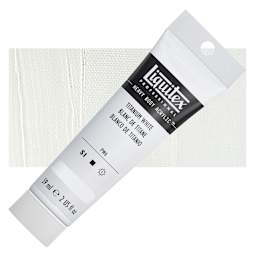 Liquitex Heavy Body Artist Acrylic - Titanium White, 2 oz Tube and swatch