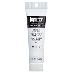 Liquitex Heavy Body Artist Acrylics - Transparent Mixing White, 2 oz Tube