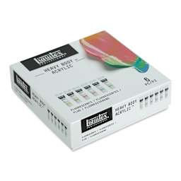 Liquitex Professional Heavy Body Acrylic Paint - Set of 6, Fluorescent Colors, 59 ml, Tubes (Front of packaging, Angled view)