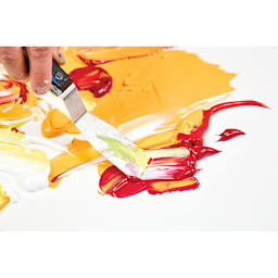 Liquitex Professional Heavy Body Acrylics (Paint holding palette knife marks)