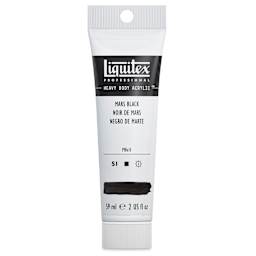 Liquitex Heavy Body Artist Acrylics - Mars Black, 2 oz Tube