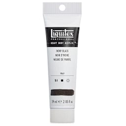 Liquitex Heavy Body Artist Acrylics - Ivory Black, 2 oz Tube