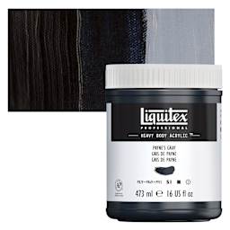 Liquitex Heavy Body Artist Acrylic - Payne's Gray, 16 oz Jar and swatch