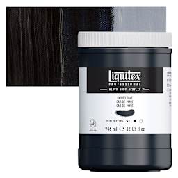 Liquitex Heavy Body Artist Acrylic - Payne's Gray, 32 oz Jar and swatch