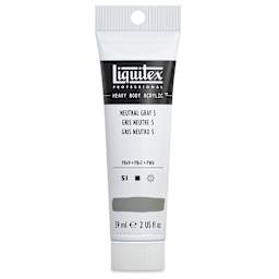 Liquitex Heavy Body Artist Acrylics - Neutral Gray, Value 5, 2 oz Tube