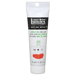 Liquitex Heavy Body Artist Acrylics - Cadmium-Free Red Light, 2 oz