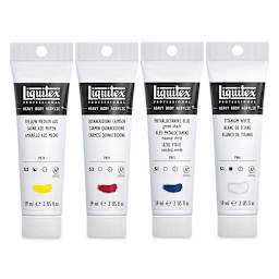 Liquitex Heavy Body Artist Acrylics - Primary Set, Set of 4 colors, 2 oz tubes