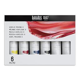 Liquitex Professional Heavy Body Acrylics - Set of 6, Mixing Colors, 59 ml