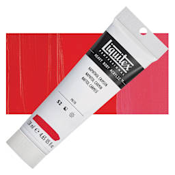 Liquitex Heavy Body Artist Acrylic - Naphthol Crimson, 4.65 oz Tube and swatch
