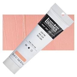 Liquitex Heavy Body Artist Acrylic - Light Pink, 4.65 oz tube and swatch