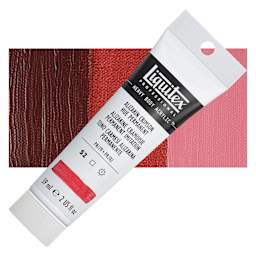 Liquitex Heavy Body Artist Acrylic - Alizarin Crimson Hue Permanent, 2 oz Tube and swatch