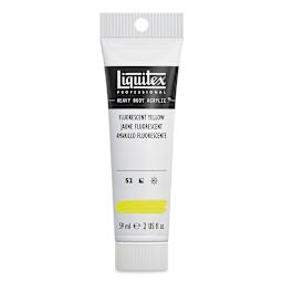 Liquitex Professional Heavy Body Acrylic Paint - Fluorescent Yellow, 59 ml, Tube (Front)