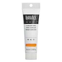 Liquitex Professional Heavy Body Acrylic Paint - Fluorescent Orange, 59 ml, Tube (Front)