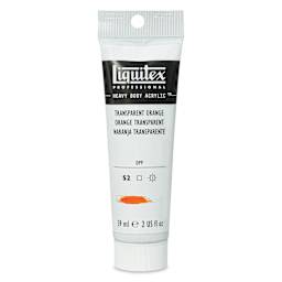 Liquitex Professional Heavy Body Acrylic Paint - Transparent Orange, 59 ml, Tube