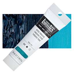 Liquitex Heavy Body Artist Acrylic - Muted Turquoise 2 oz tube and swatch